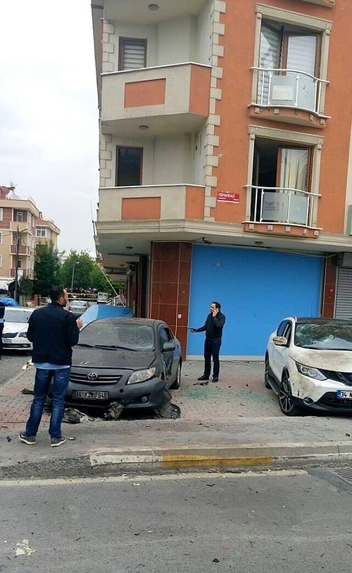 Patlayan araçtan geriye kalanlar