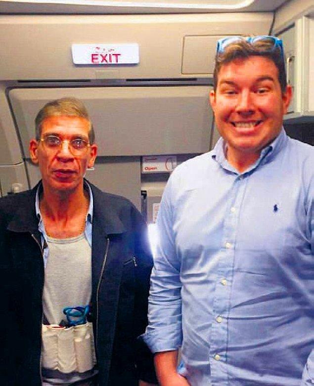 19. Mısırlı hava korsanıyla çektiği bu selfie ile meşhur olan yolcu.
