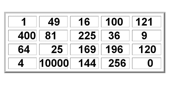 12. Какая цифра лишняя?