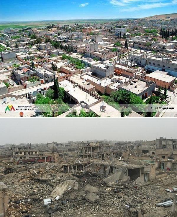 10. IŞİD saldırılarının ardından Kobane yerle bir oluyor.