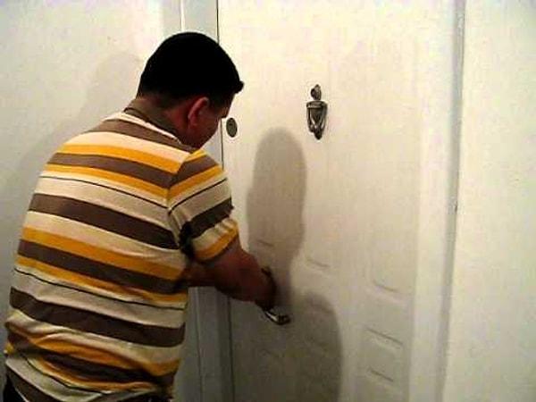 6. Anahtarla kapıyı açmak