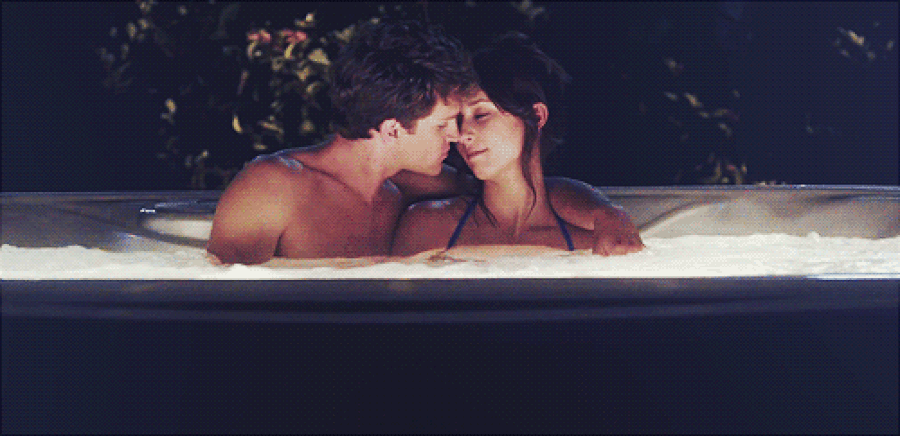 Lovely Couple Having Sex In Hot Tub.