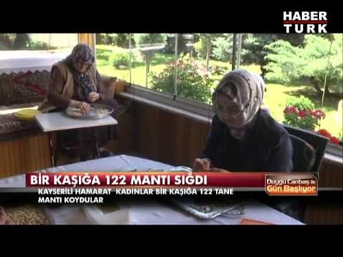 Mini mini mantı açmak.