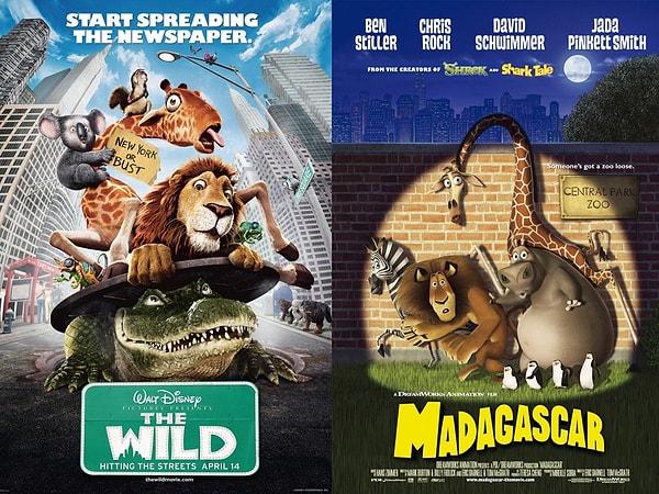 9. Madagaskar - Madagascar (2005) / Vahşi Doğa - The Wild (2006)