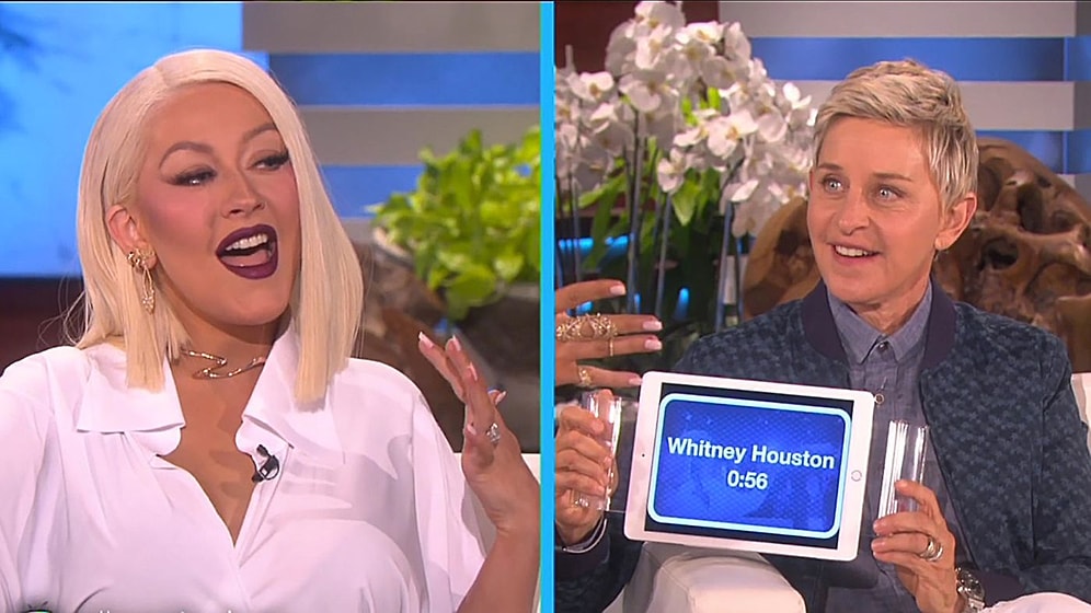 Başarılı Şarkıcı Christina Aguilera Taklit Yeteneği ile de Göz Dolduruyor