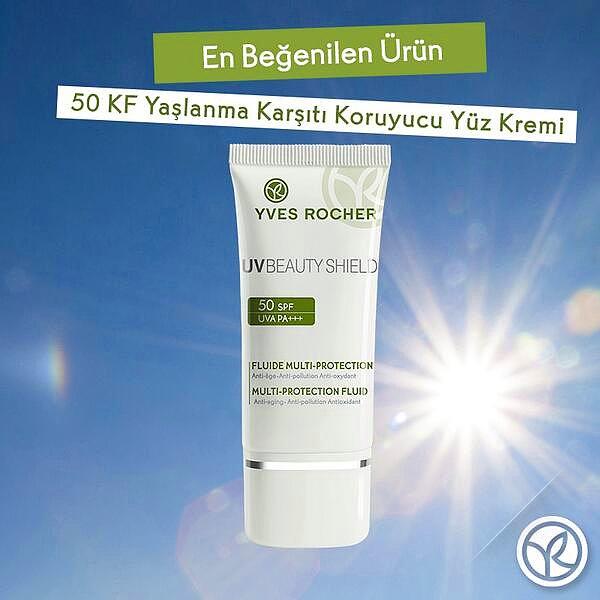 Yves Rocher Yaşlanma Karşıtı Koruyucu Yüz Kremi ile hem güneşin, hem de daha genç bir cildin keyfini sürün.