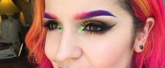Радужные брови – еще один яркий тренд весны-лета 2016