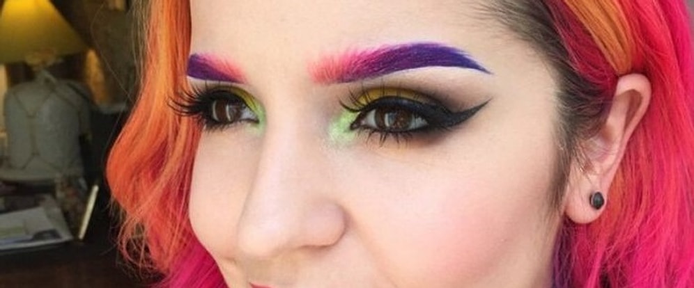 Радужные брови – еще один яркий тренд весны-лета 2016