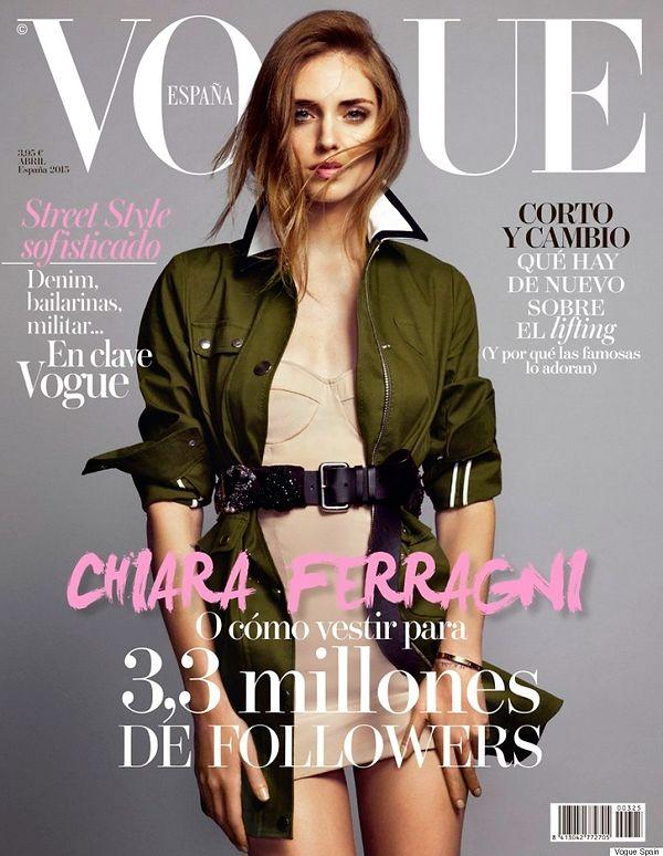 Chiara is the first blogger to ever appear on a Vogue cover!