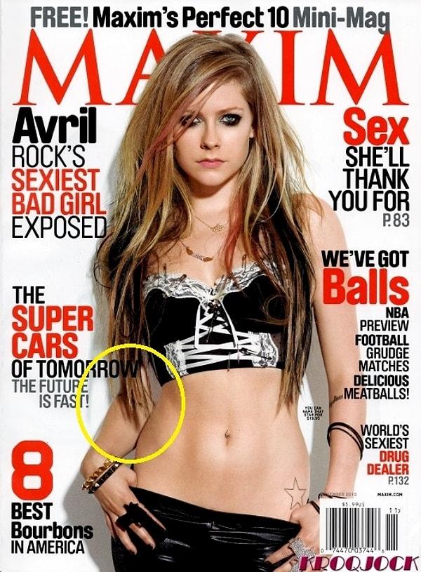 4. Avril Lavigne'in koluna tövbe estağfurullah bir şey olmuş...