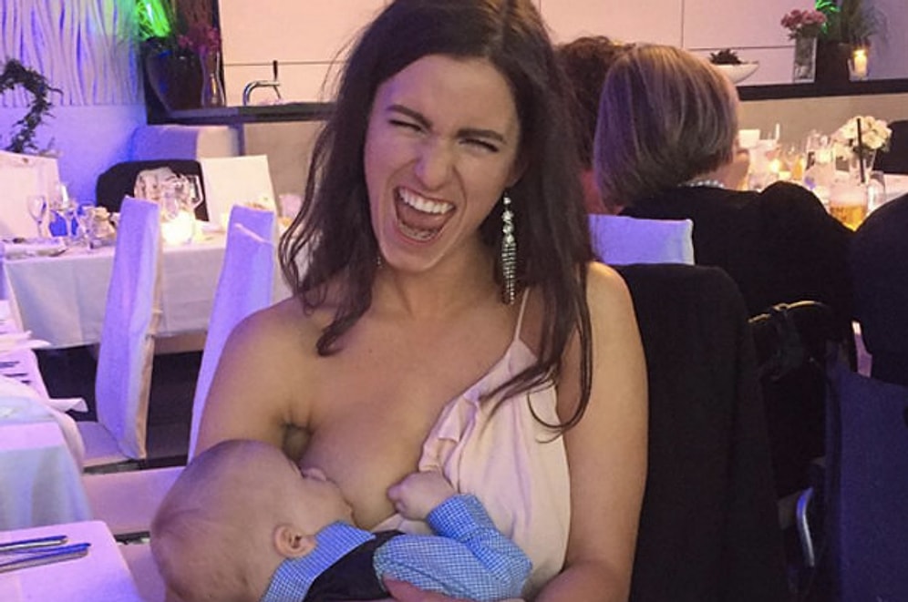 Düğünde Bebeğini Emzirirken Çekilmiş Fotoğrafı Viral Olan Anneye İlginç Tepkiler Yağıyor