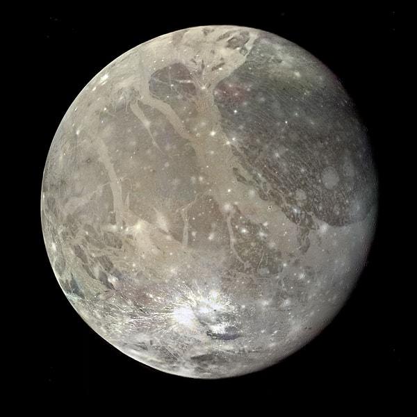 20. Jüpiter'in yedinci uydusu Ganymede, ismini sonradan Zeus'un isteğiyle tanrılara içki dağıtmakla sorumlu tutulan yakışıklı bir Truva prensinden alır.