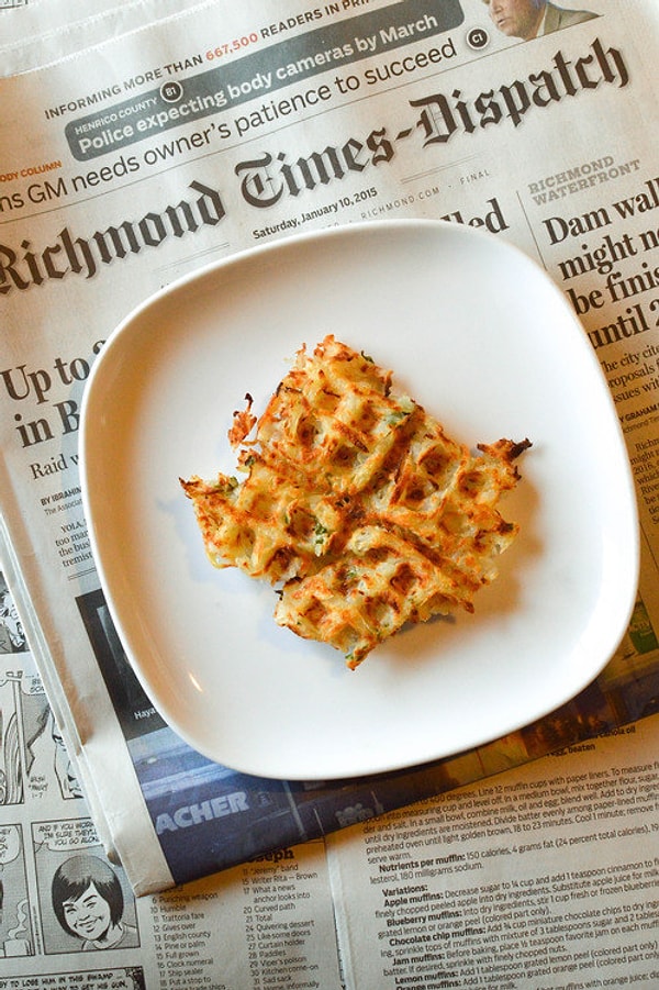 5. Драники, приготовленные в вафельнице