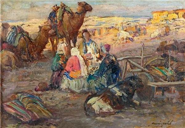 8. "Anadolu’da Köylüler", Sami Yetik (1878 – 1945)