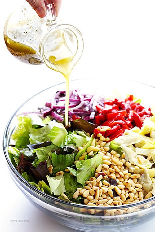 Bir de böyle deneyin: Dolmalık fıstıklı enginar salatası
