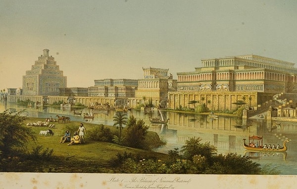 7. Нимруд - 75 тыс. в 800 году до н.э.