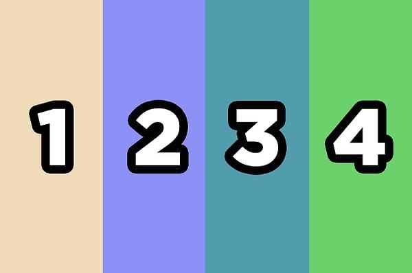 1. Hadi başlayalım! Bu karelerden hangisi 3 numara ile aynı renk?