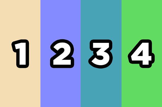 1. Hadi başlayalım! Bu karelerden hangisi 3 numara ile aynı renk?