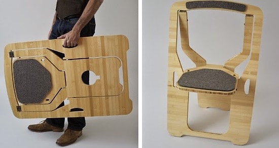 22 складных предмета мебели, позволяющих освободить пространство