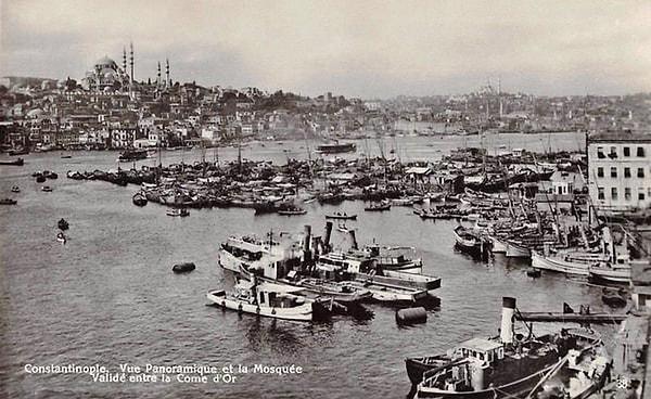 23. Karaköy'den Süleymaniye ve Yavuz Selim'e bakış (1910'lu yıllar