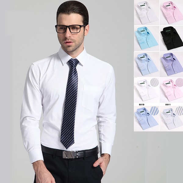 4. К костюму подбирается сорочка с длинными рукавами и без нагрудных карманов.