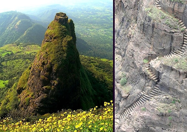 7. Cтаринный индийский форт Калавантин Дург близ Панвел, Индия