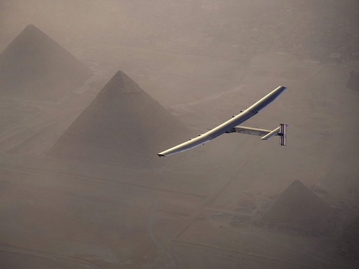 Dünya Turundaki Solar Impulse 2 Kahire'de