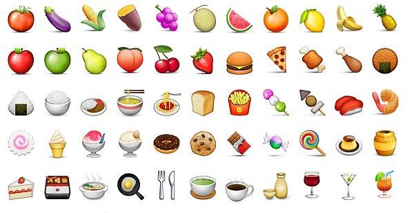 7. Yemek emojilerine baktıkça daha da acıkmak.