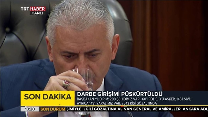 Başbakan Binali Yıldırım Basın Toplantısı Sırasında Gözyaşlarını Tutamadı