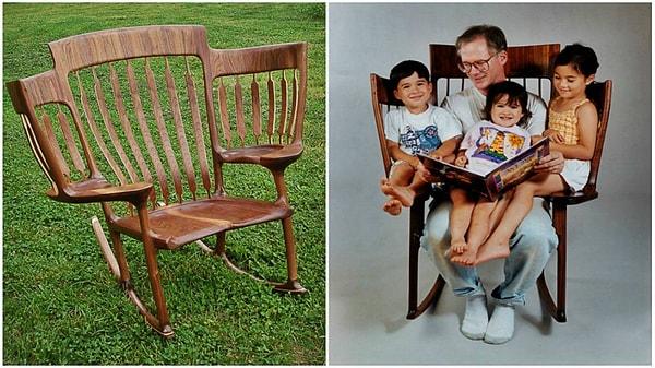 3. 3. kez baba olan Hal Taylor, çocuklarına masal okurken yaşadığı zorluk nedeniyle, yanlarında oturacak iki ek sandalye olan bir sallanan sandalye icat etmiş.