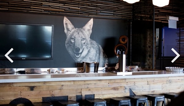 4. Барная стойка, сделанная руками сотрудников Coyote Logistics.