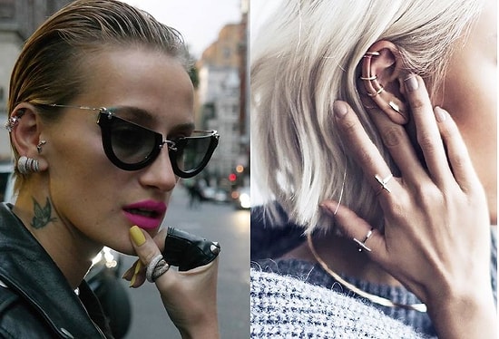 Ушной пирсинг для смелых девочек!