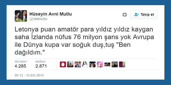 Gözaltına Alınan Gezi Dönemi Valisi Hüseyin Avni Mutlu'nun 19 Fantastik Tweeti