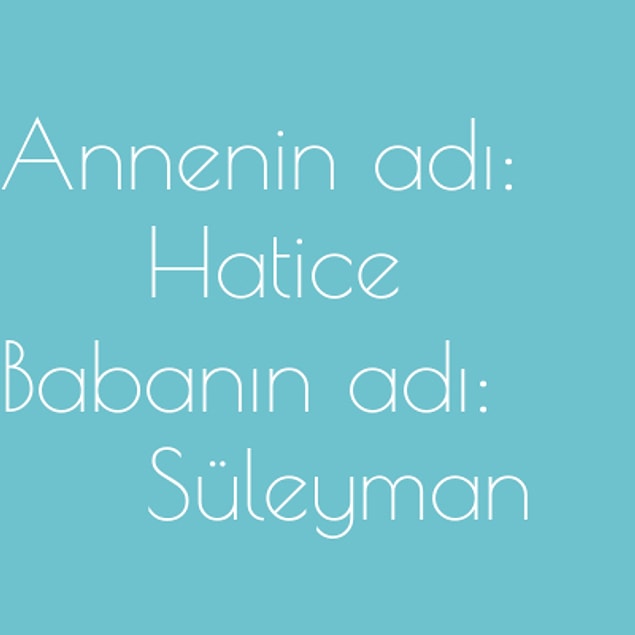 Hatice ve Süleyman!