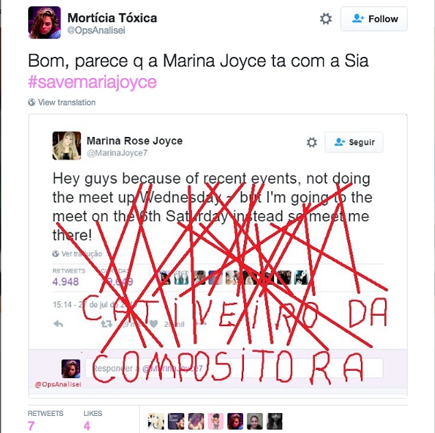 Hatta geçen haftaya damgasını vuran Youtuber Marina Rose Joyce kaçırılma iddiasını da espri konusu yapanlar oldu.