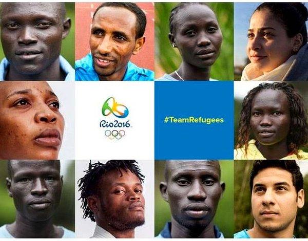 10 sporcunun yer aldığı mülteciler takımı, 4 kadın ve 6 erkekten oluşuyor.