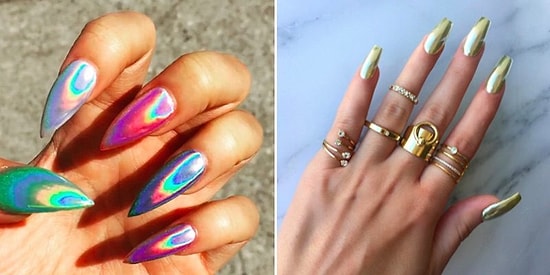 Голографические ногти – горячий тренд жаркого лета