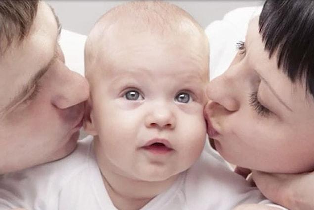 15. Kissing a baby over the ear can cause a permanent hearing loss.