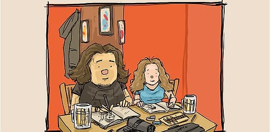 История любви: про пару, рисующую иллюстрации о проведенных вместе счастливых днях