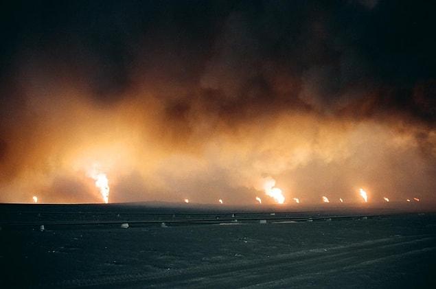 7. Kuwait petrol fire, 1991