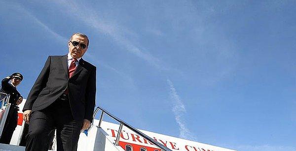 Erdoğan Rusya dönüşü uçakta anlattı: 'Bizim apartmanda oturuyormuş'