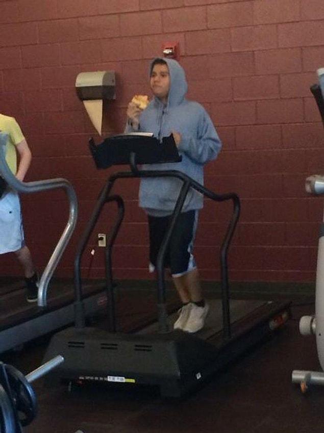 18. "I'm only here to burn the calories of the pizza I'm eating right now"