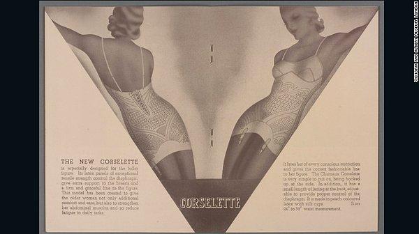 11. 1934 yılından bir korse reklamı