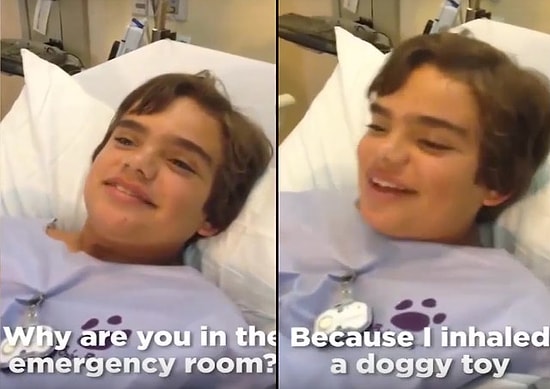 Ciyaklayan Oyuncak Köpek Yutan Talihsiz Çocuk