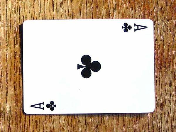 It's the Ace of Clubs!