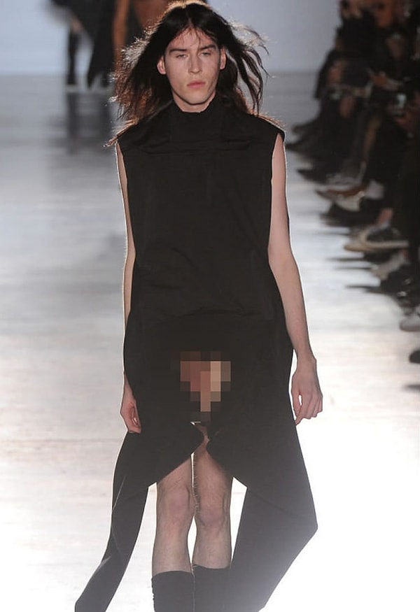 1. Возможно, вы помните этот шедевр от модельера Рика Оуэнса на Неделе моды в Париже осенью 2013-го