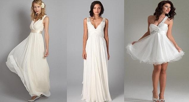 1. A white dress