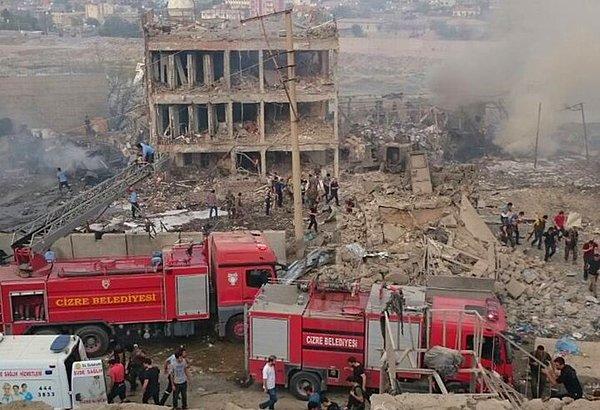 Saldırıda Çevik Kuvvet Grup Amirliği binasında büyük hasar oluştu