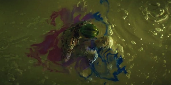 4. А как вам провокация Харли на то, чтобы она прыгнула в кислоту ради возлюбленного?