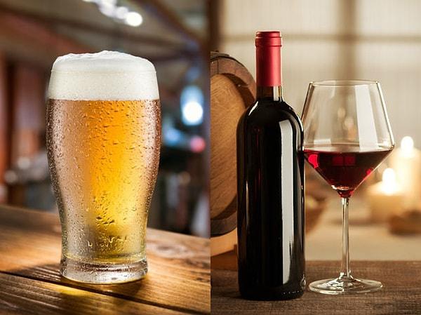 4. Yemek üstüne içecek olmazsa olmaz: Bira mı şarap mı?